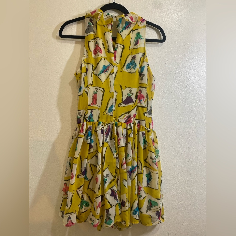 Marilyn Monroe Yellow Dress with Fashion Print Vintage - Picture 4 of 7